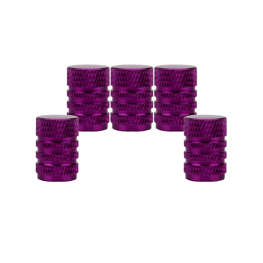 Aluminum Alloy Round Tire Valve Caps 5PCS