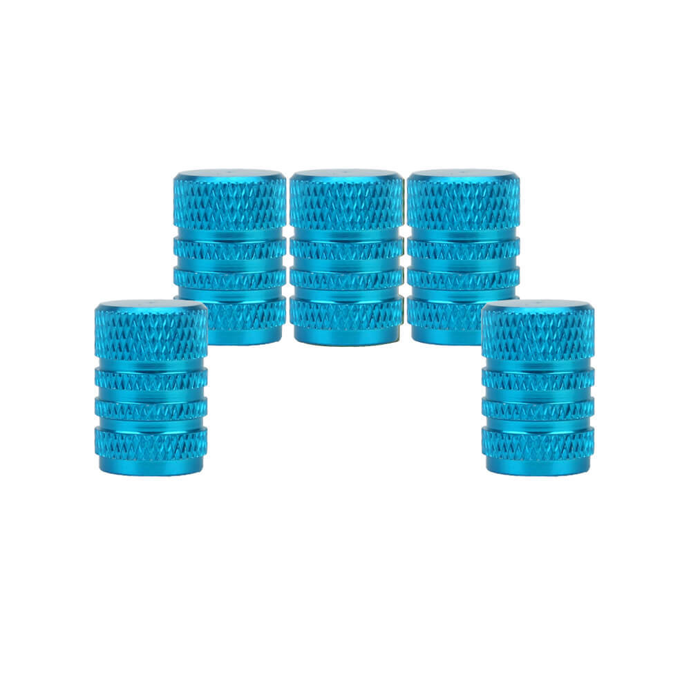 Aluminum Alloy Round Tire Valve Caps 5PCS