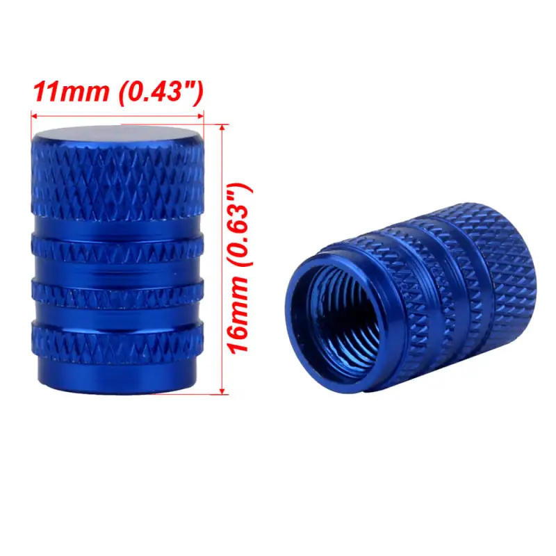 Aluminum Alloy Round Tire Valve Caps 5PCS