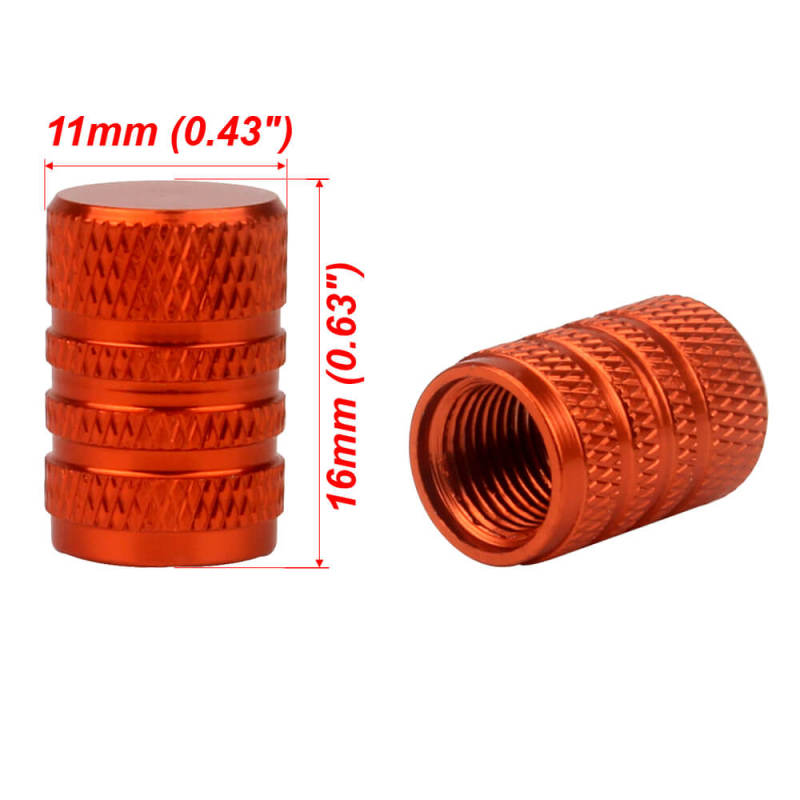 Aluminum Alloy Round Tire Valve Caps 5PCS