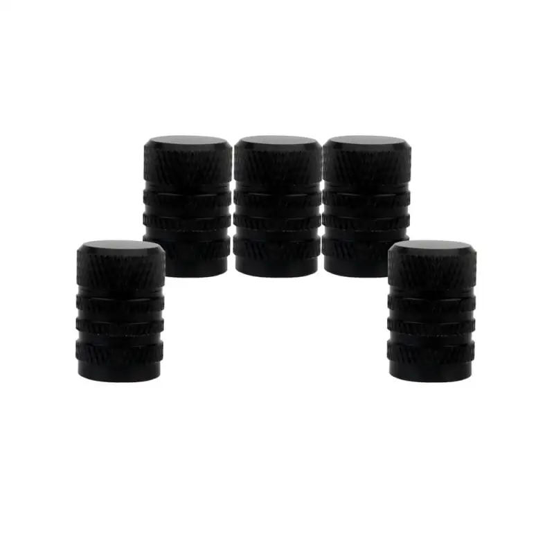 Aluminum Alloy Round Tire Valve Caps 5PCS