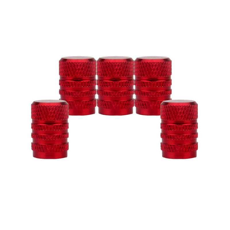 Aluminum Alloy Round Tire Valve Caps 5PCS