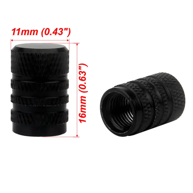 Aluminum Alloy Round Tire Valve Caps 5PCS