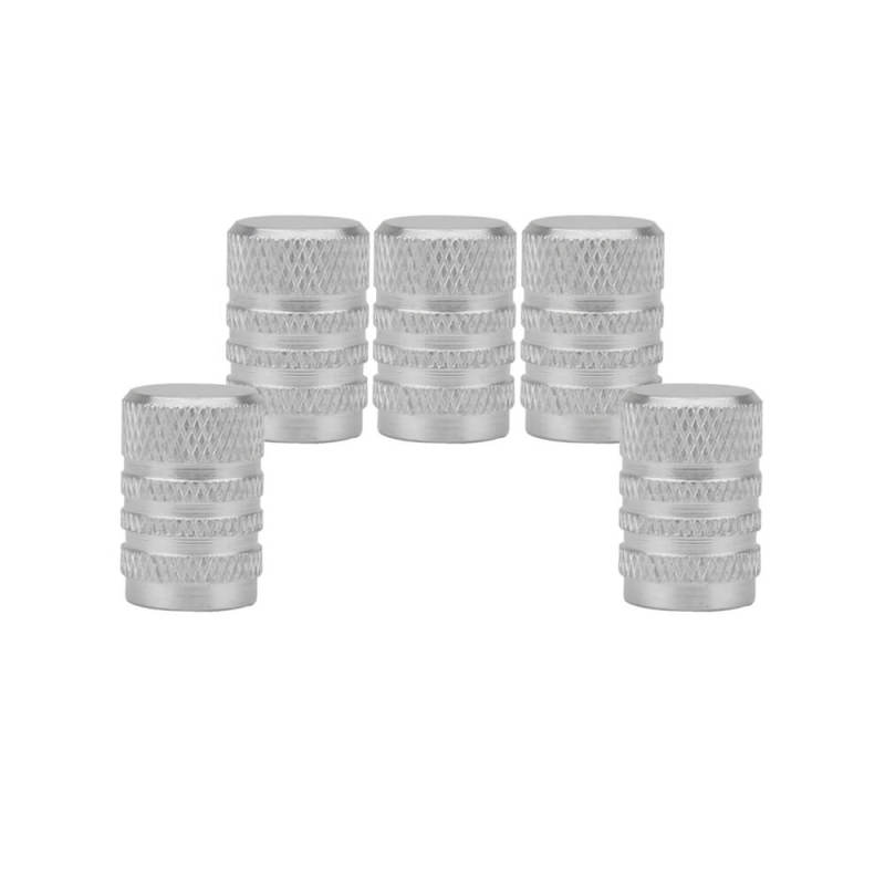 Aluminum Alloy Round Tire Valve Caps 5PCS