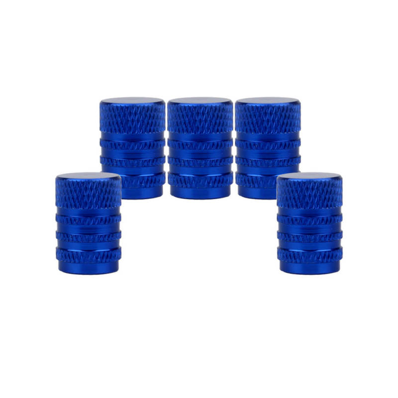 Aluminum Alloy Round Tire Valve Caps 5PCS