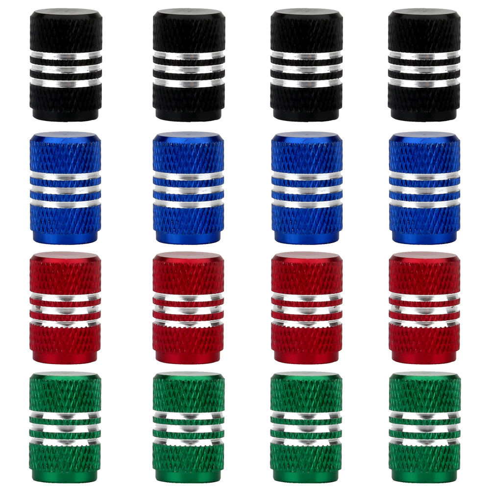 Aluminum Alloy Silver Around Tyre Valve Caps