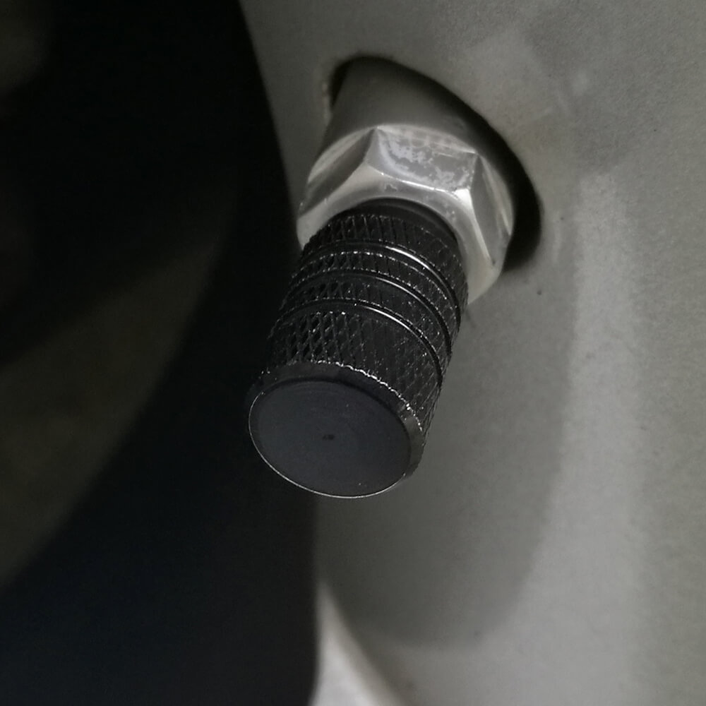 Aluminum Alloy Round Tire Valve Caps 5PCS