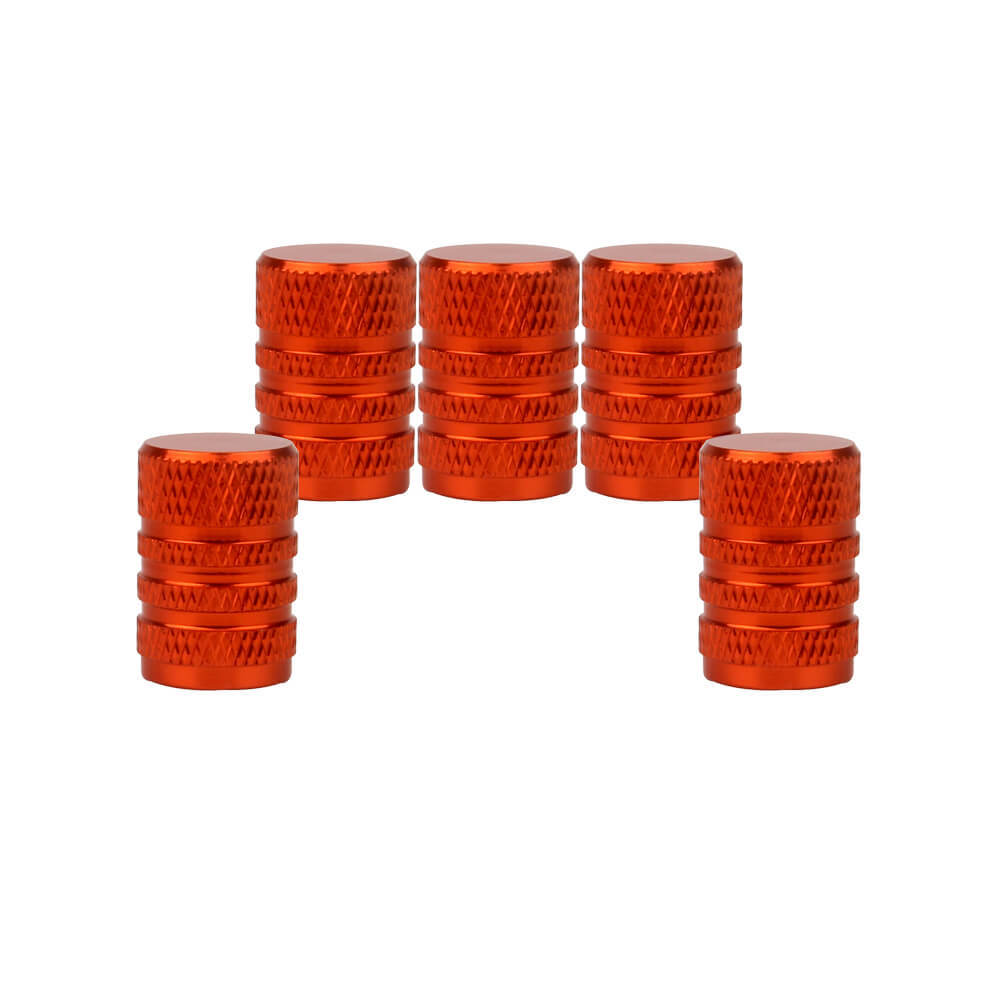 Aluminum Alloy Round Tire Valve Caps 5PCS