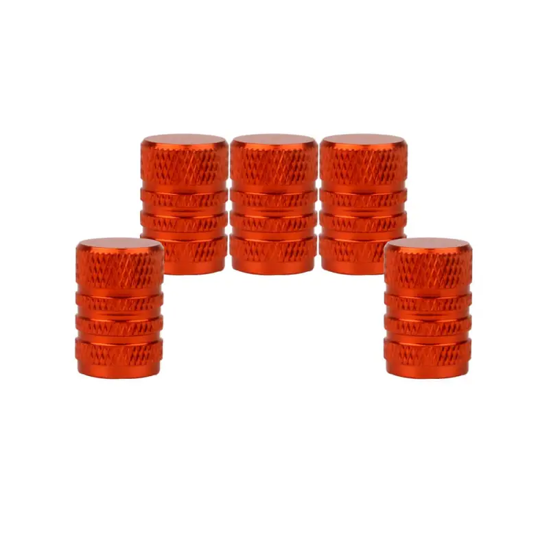 Aluminum Alloy Round Tire Valve Caps 5PCS