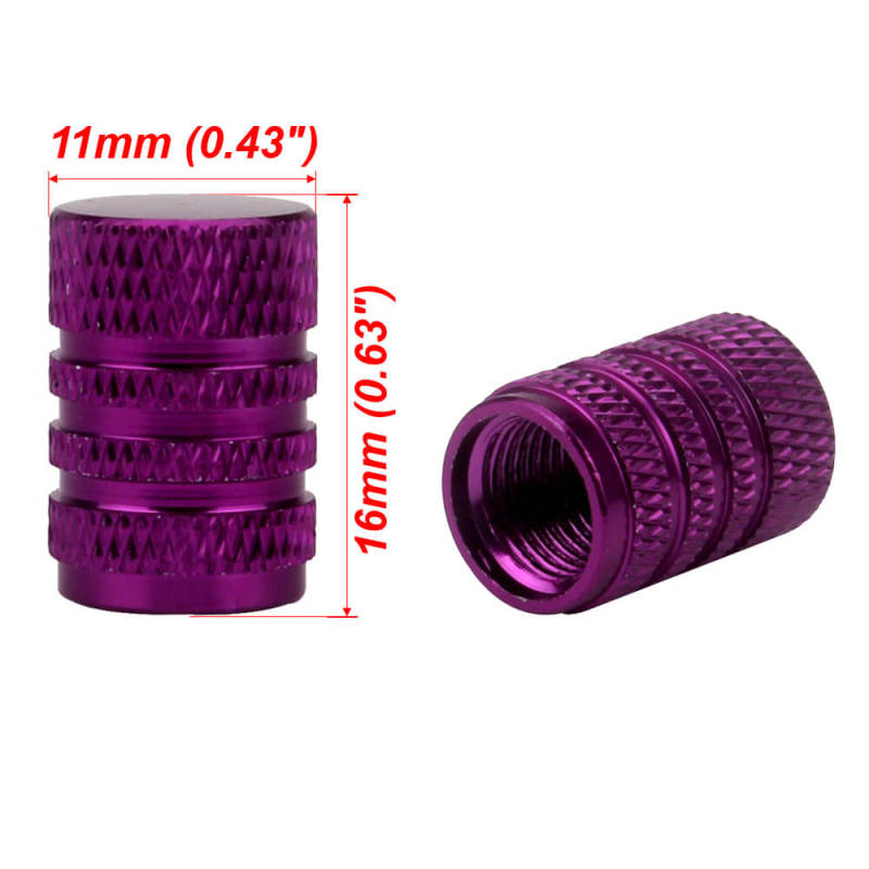 Aluminum Alloy Round Tire Valve Caps 5PCS