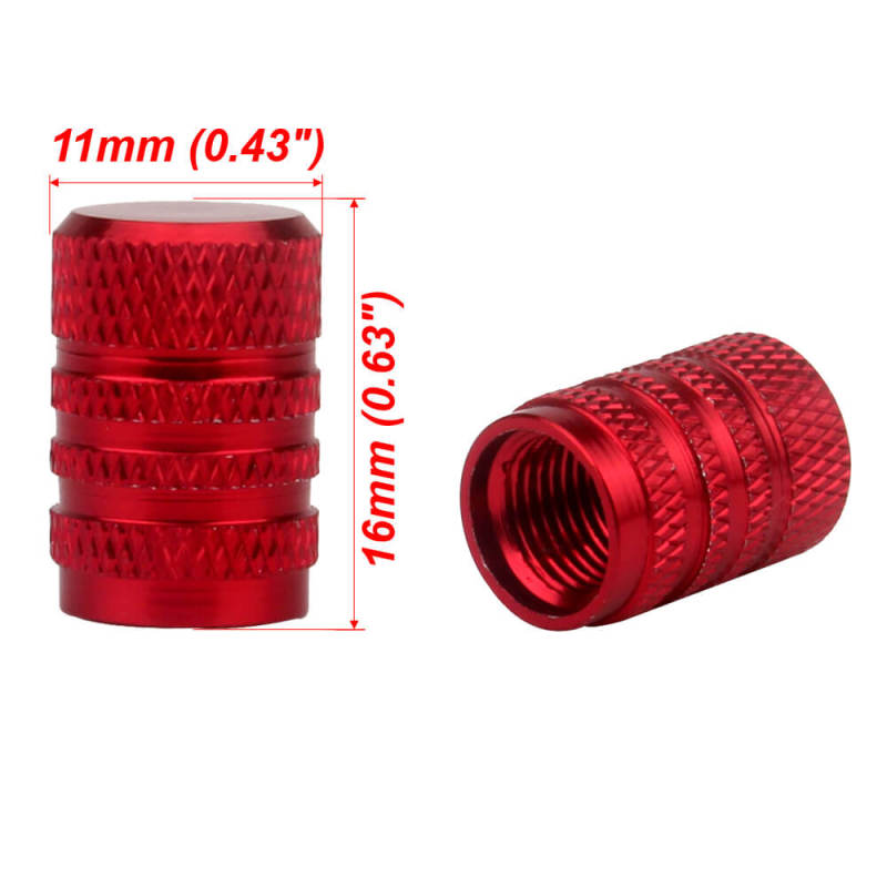 Aluminum Alloy Round Tire Valve Caps 5PCS