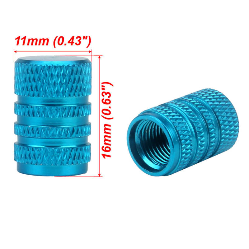 Aluminum Alloy Round Tire Valve Caps 5PCS