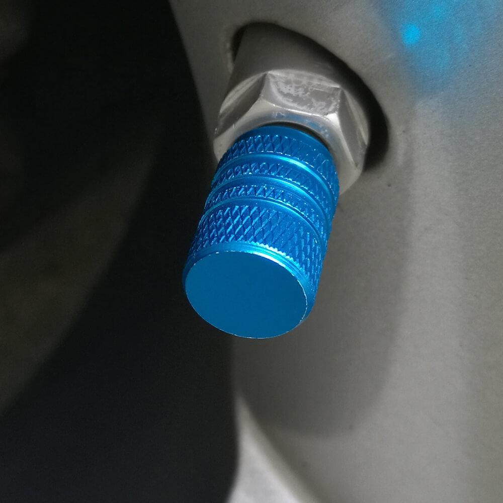 Aluminum Alloy Round Tire Valve Caps 5PCS