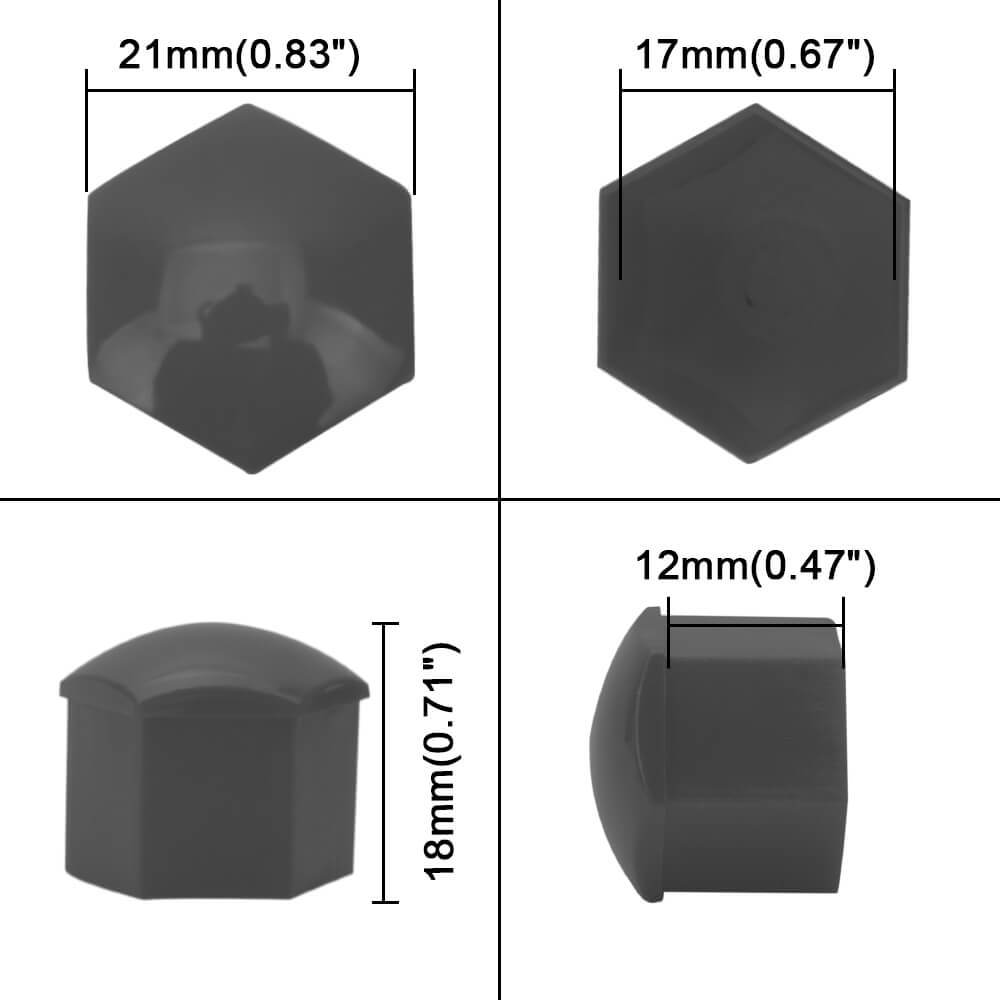 Wheel Lug Nut Covers 17mm