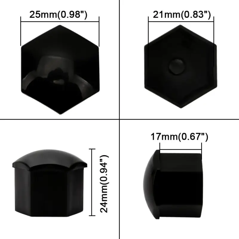 Wheel Lug Nut Covers 21mm