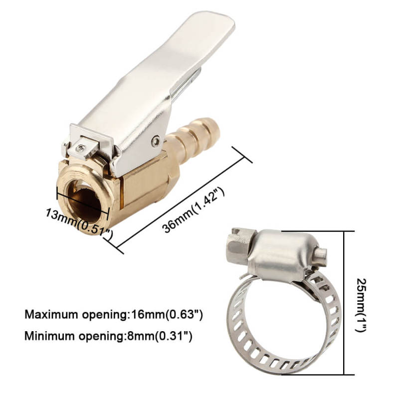 Tire Inflator Valve Connector 6mm