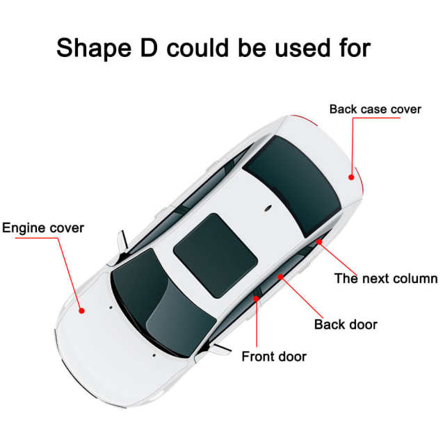 D Shape Car Weather Stripping - 5 Meter