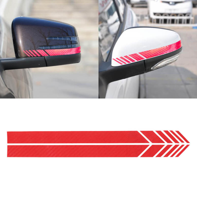 Rear View Mirror Reflective Decals