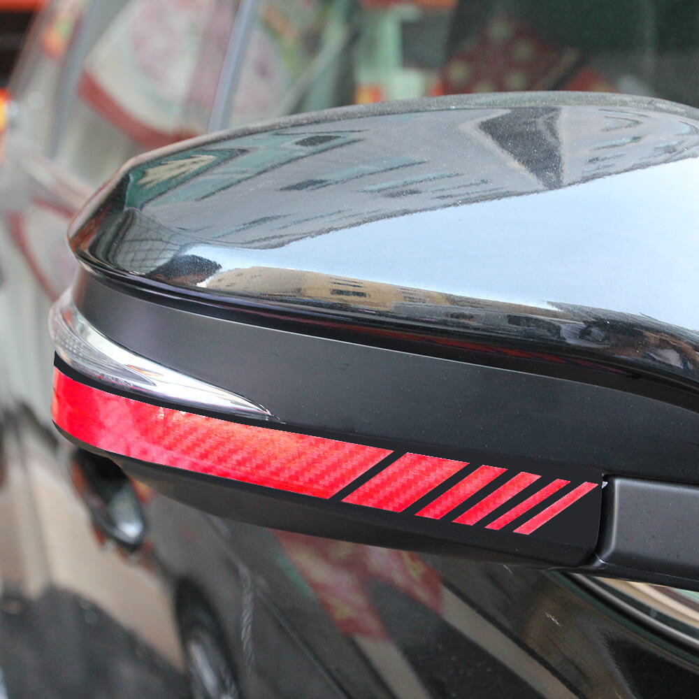 Rear View Mirror Reflective Decals