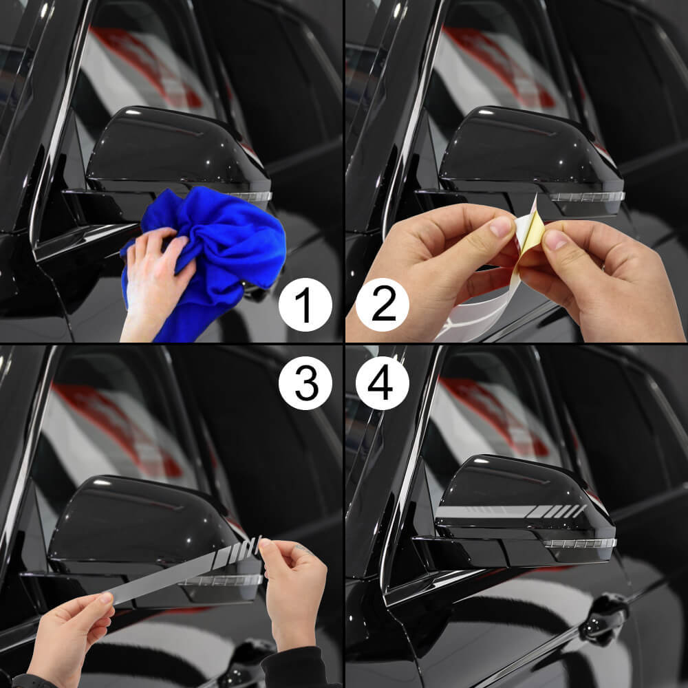 Car Rear View Mirror Reflective Stickers