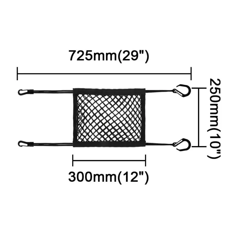 Double-Layer Car Seat Storage Net