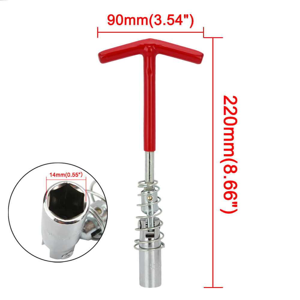 Spark Plug Wrench With 14mm Socket