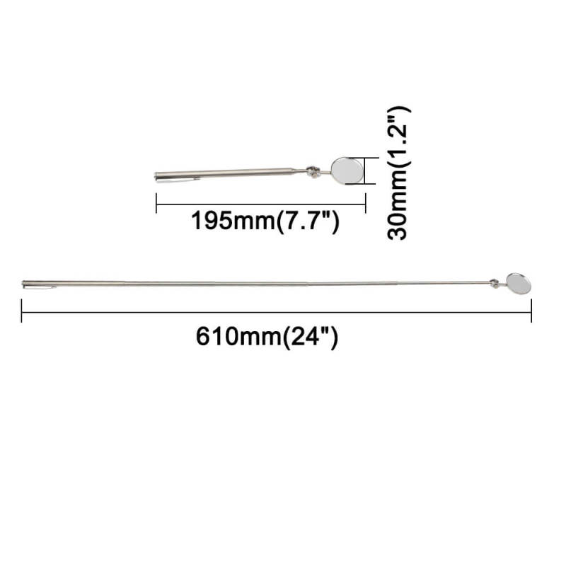 Telescopic Inspection Mirror