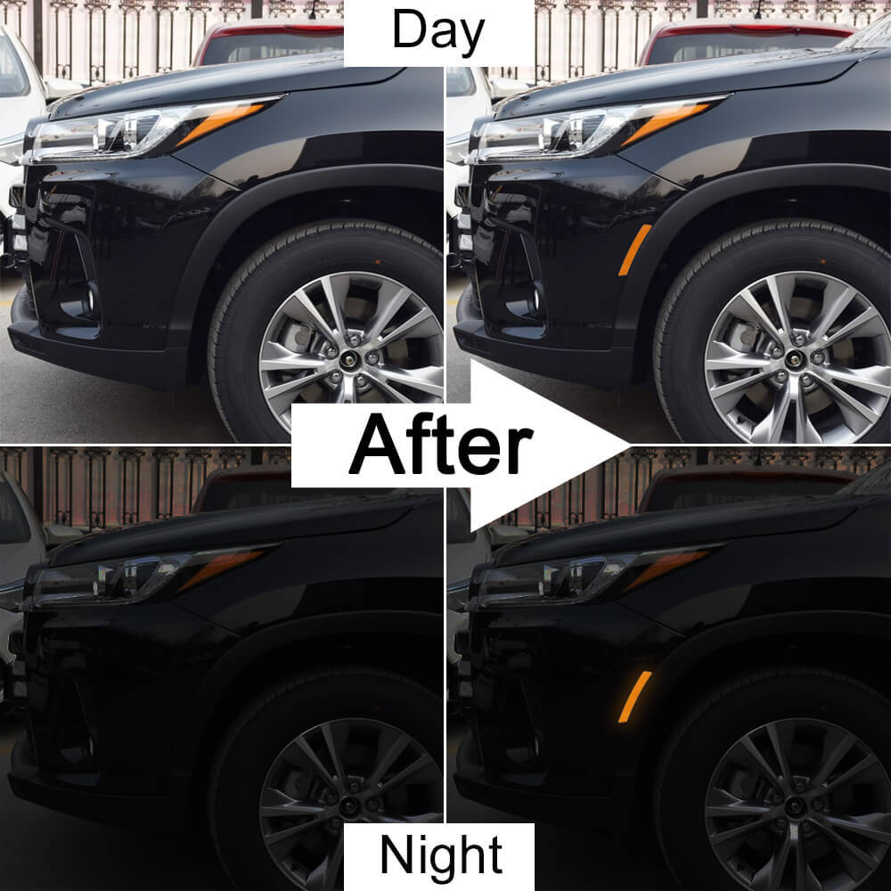 Car Wheels Eyebrow Reflective Sticker