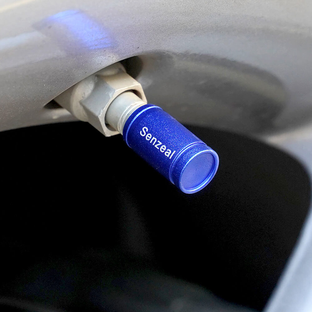 Aluminum Alloy Around Tyre Valve Caps with Senzeal Logo