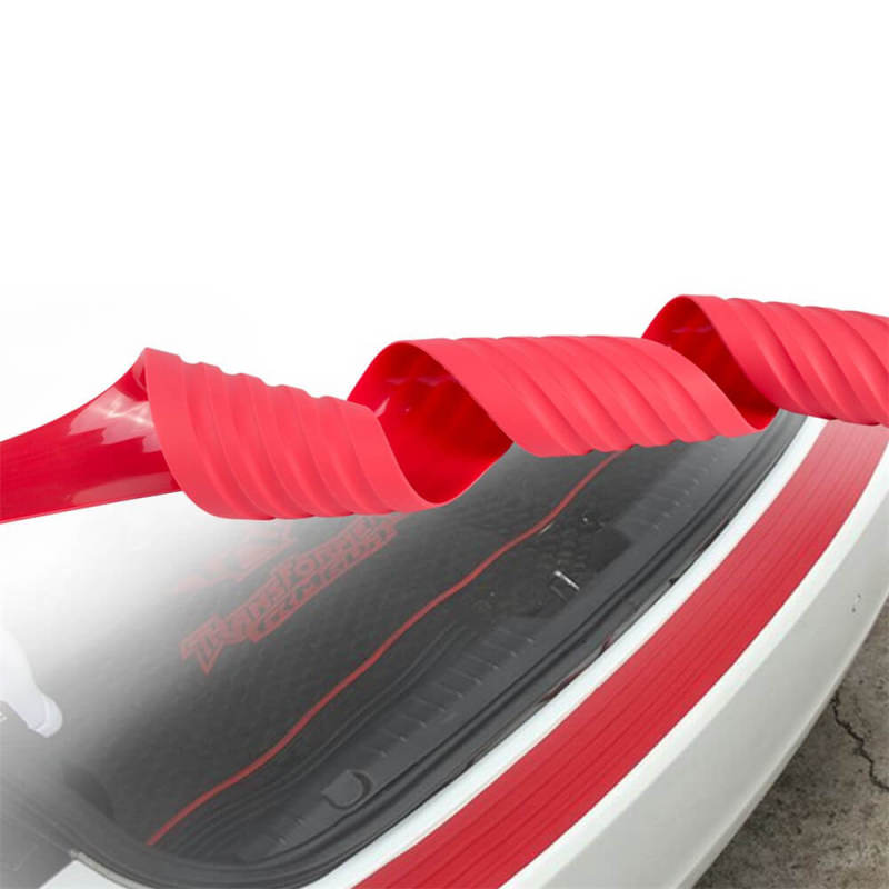 90cm Universal Red Rubber Rear Bumper Protector