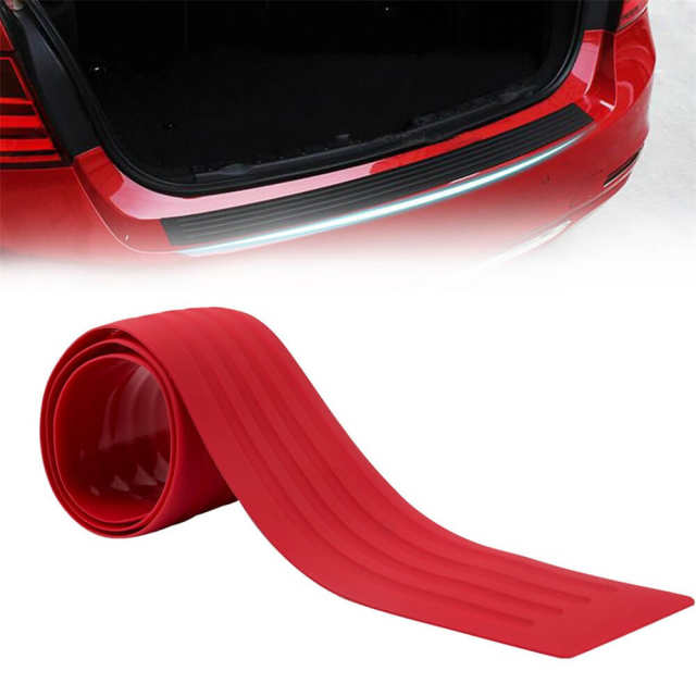 90cm Universal Red Rubber Rear Bumper Protector