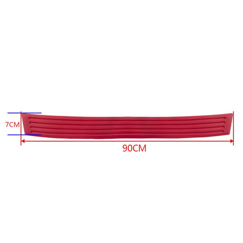 90cm Universal Red Rubber Rear Bumper Protector