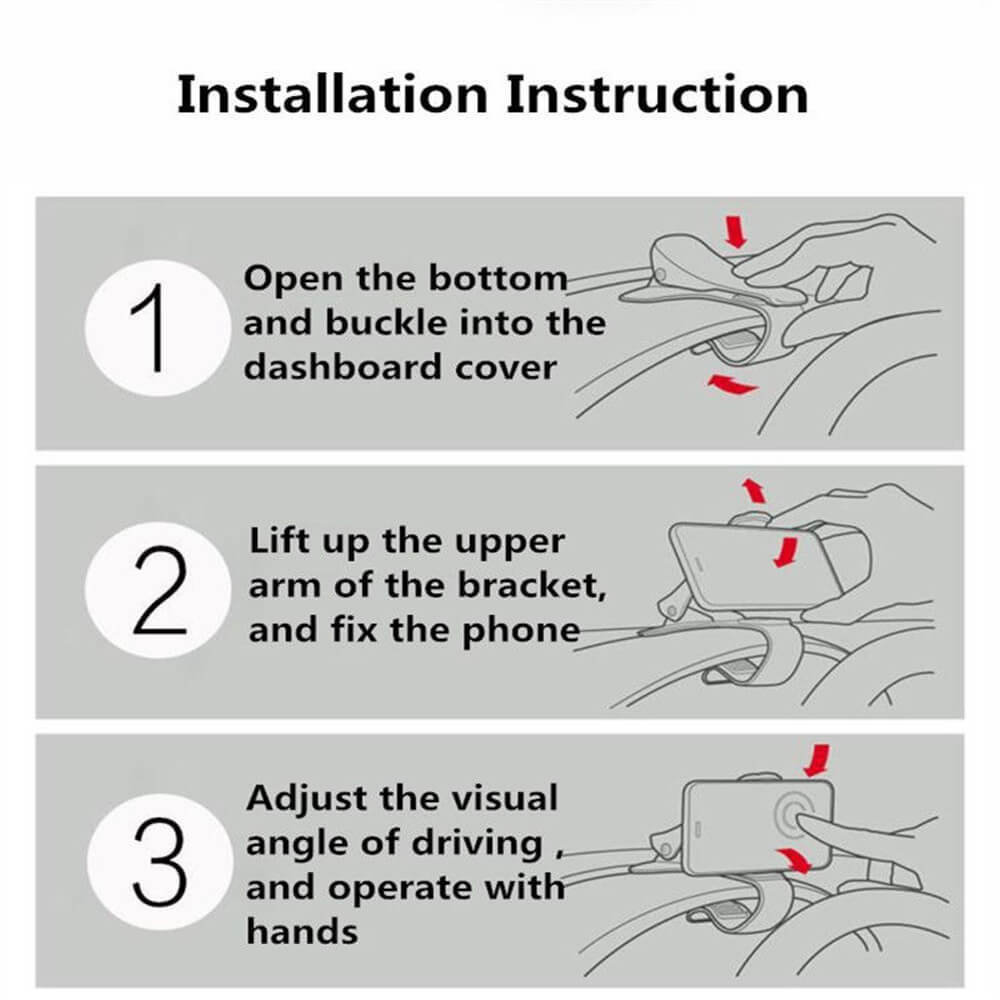 Steering Wheel Cell Phone Car Mount
