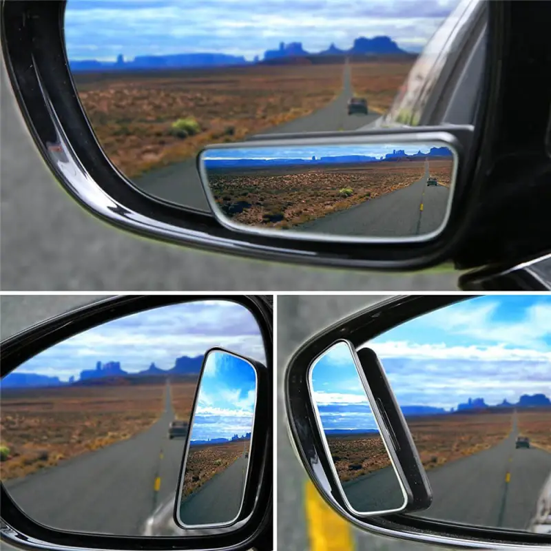 Rectangle 360°rotation + 20°sway Car Blind Spot Mirror