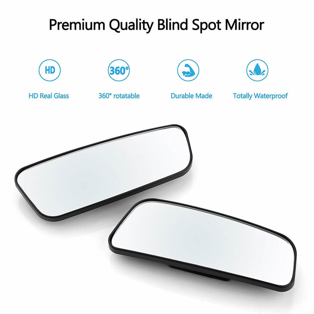 Rectangle 360°rotation + 20°sway Car Blind Spot Mirror