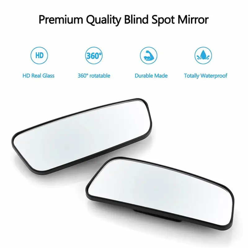 Rectangle 360°rotation + 20°sway Car Blind Spot Mirror