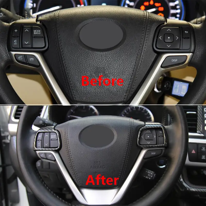 Highlander Kluger 2015-2019 Car Steering Wheel Trim