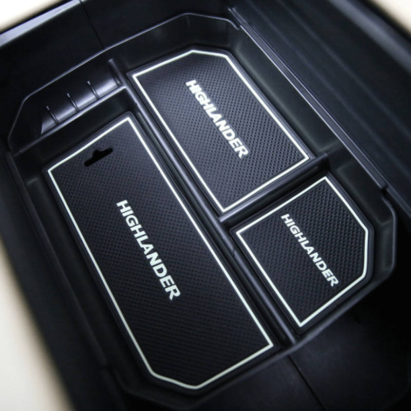 Highlander 2015-2018 Armrest Console Box with Fluorescent Mat