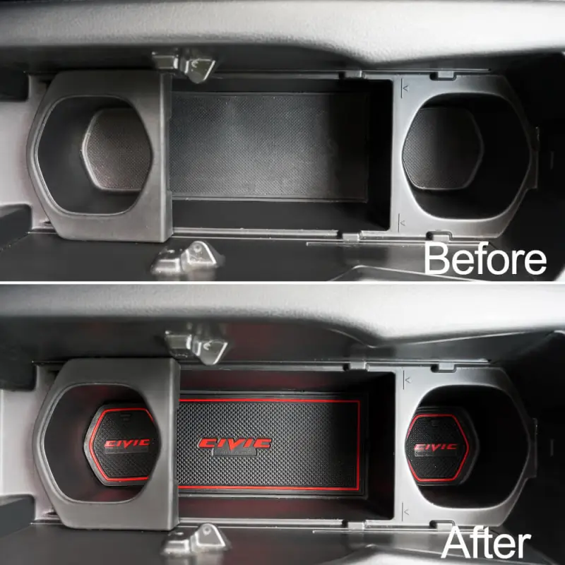 Non Slip Mat Kit Door Gate Slot for Honda Civic 10th Gen 2016-2020