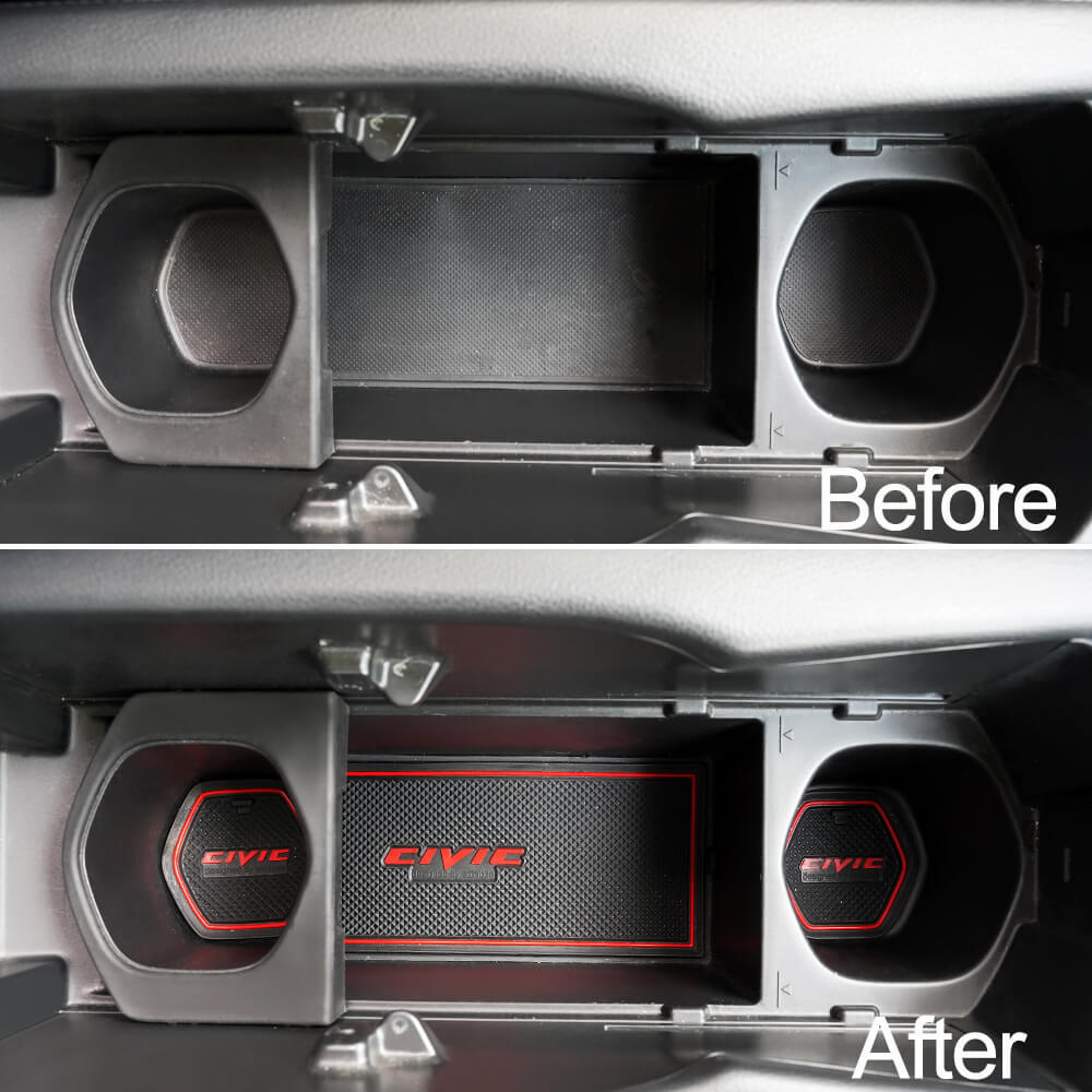Non Slip Mat Kit Door Gate Slot for Honda Civic 10th Gen 2016-2020