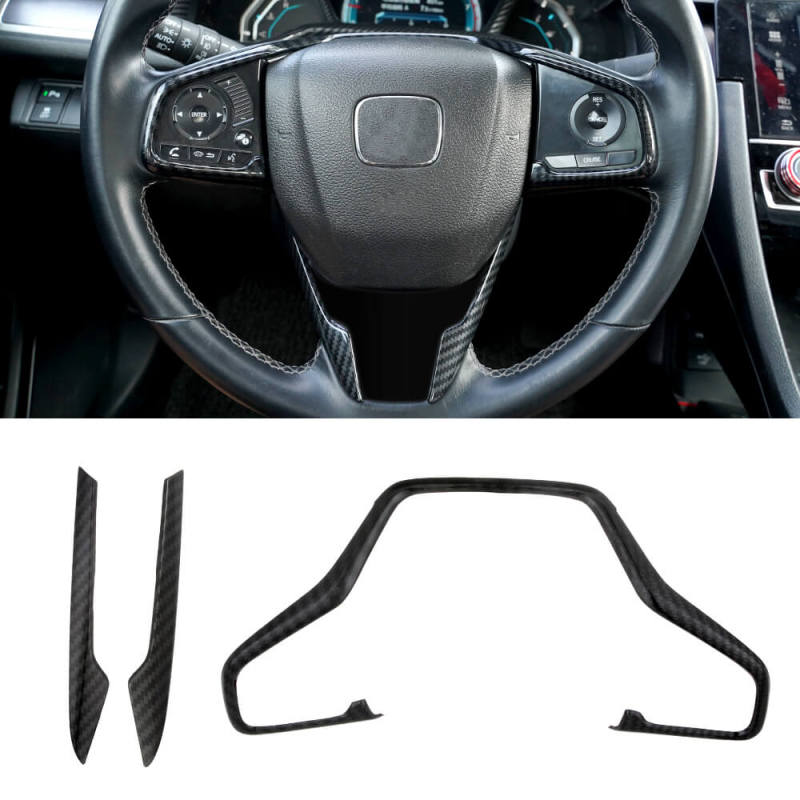 Honda Civic 10th Gen 2016-2020 Car Steering Wheel Frame Trim