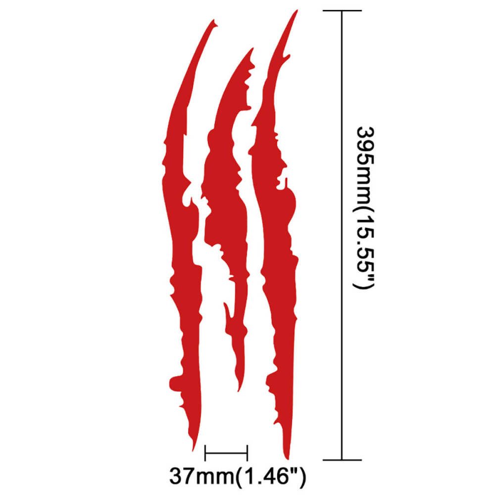 Claws Scratch Reflective Sticker