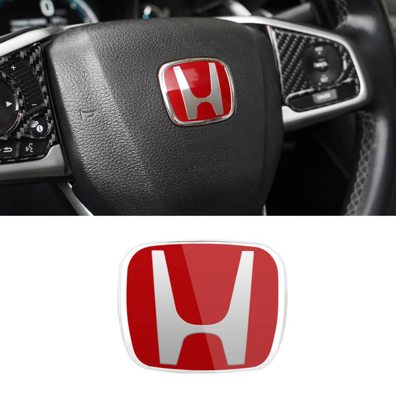 Car Emblem for Honda Civic Steering Wheel 2016-2020