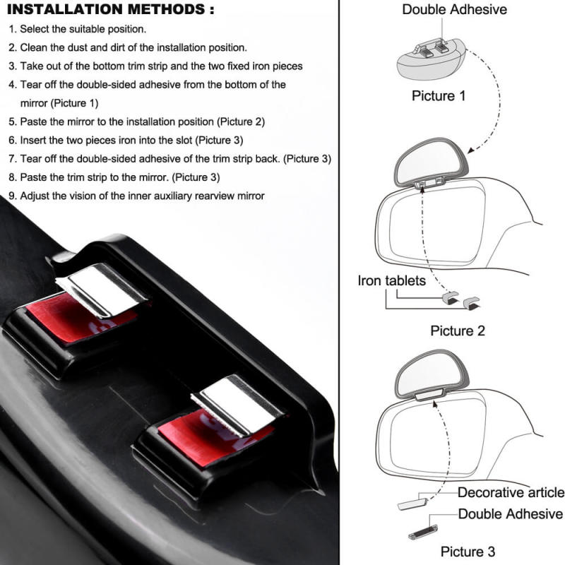 360° Adjustable Blind Spot Mirror