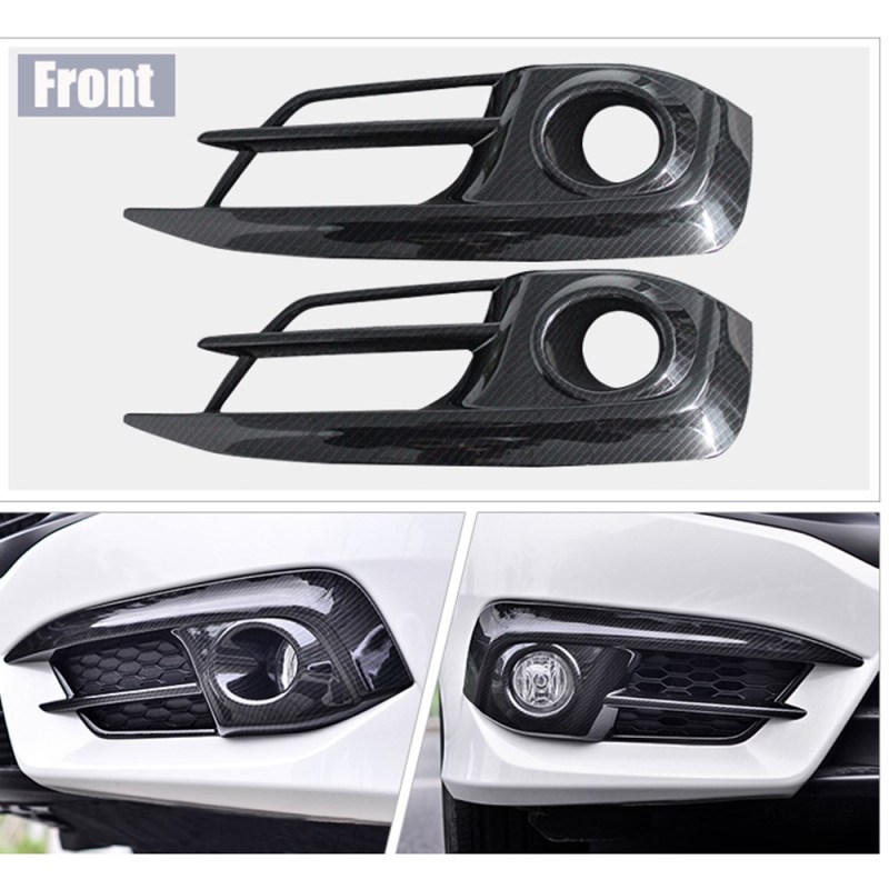 Honda Civic 4dr Sedan Front Rear Fog Light Cover Trim