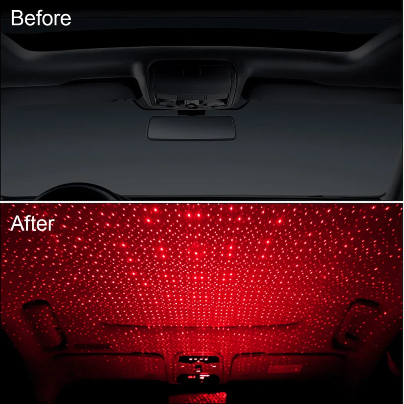 USB Atmosphere Light for Car Interior Armrest Box