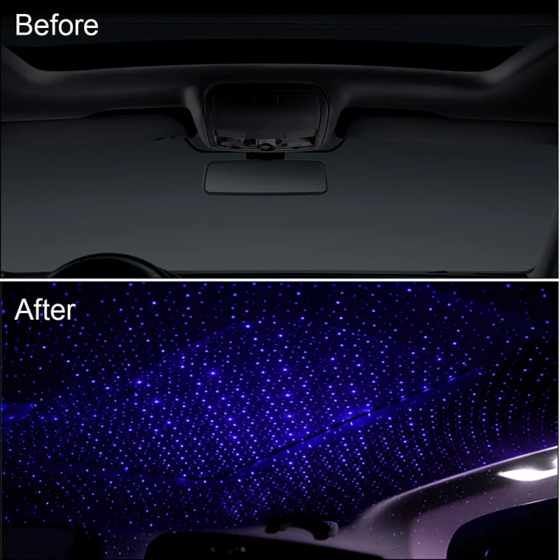 USB Atmosphere Light for Car Interior Armrest Box