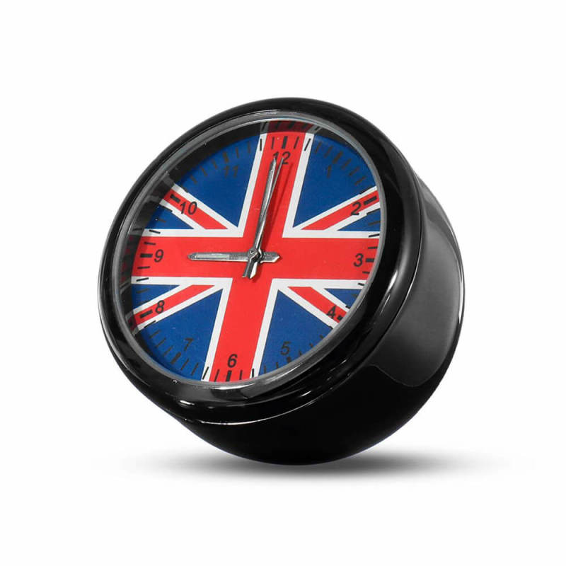 Car Luminous Quartz Clock British German Flag