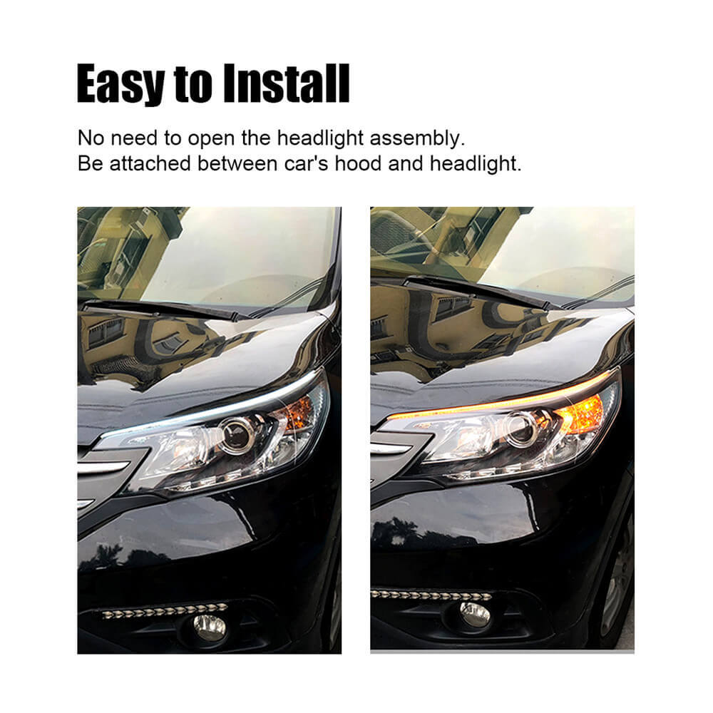 12V Led Strips for Car Exterior DRL Light & Turn Signal lights