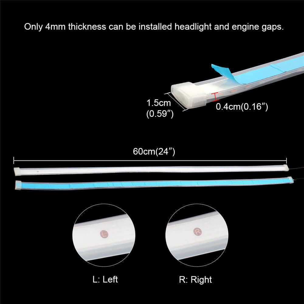 12V Led Strips for Car Exterior DRL Light & Turn Signal lights